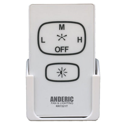 Anderic RR7221T for 3-Speed Fans Ceiling Fan Remote Control - UC7221T / KUJCE10601