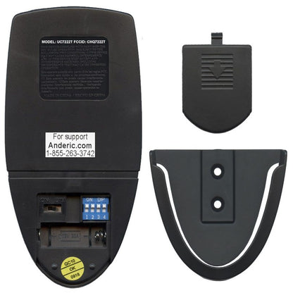 Anderic RR7222T434 Ceiling Fan Remote Control for Home Decorators Collection & Hampton Bay | Altura 68 In | UC7222T | CHQ7222T | Reverse | 434 MHz |