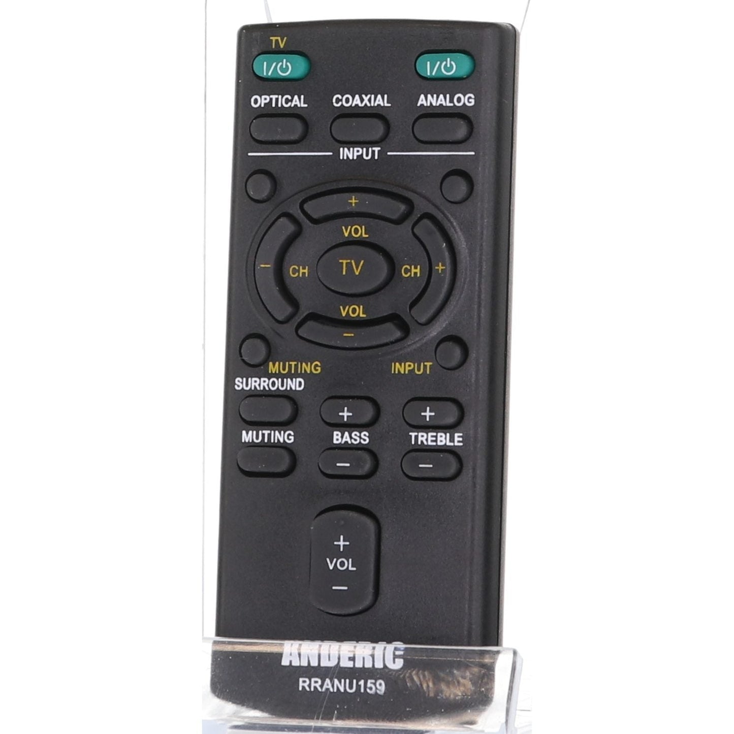 Anderic RRANU159 Replacement Remote Control for Sony Sound Bar RM-ANU159, RM-ANU160, RMT-AH101U, RMT-AH101U, RM-ANU191, and Others