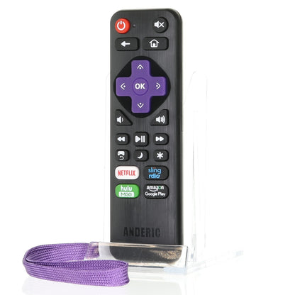Anderic RRLC16.2 Universal Remote control with Learning for Sharp Roku-Enabled TVs | LC-RCRUS-16