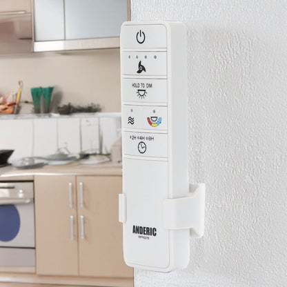 Anderic RRTR227B Ceiling Fan Remote Control for Hampton Bay Hubspace TR227B, 2AQZU-18015 - White