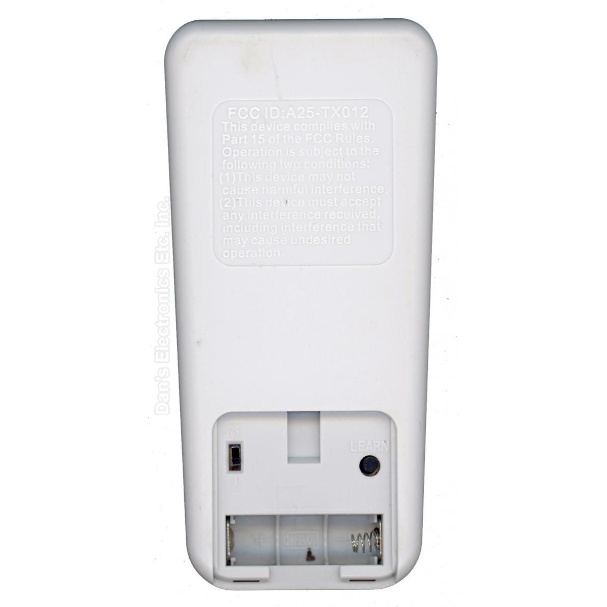 Substitute for Harbor Breeze A25-TX025 Ceiling Fan Remote Control [RRTX012]