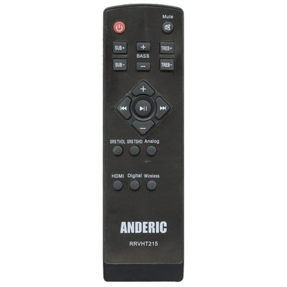 Anderic RRVHT215 Sound Bar Remote Control for Vizio VHT210, VHT510, VHT215, and Others