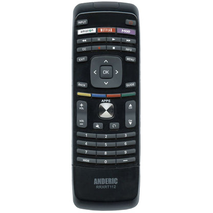 Anderic RRXRT112 Replacement Remote Control for Vizio TV | XRT112