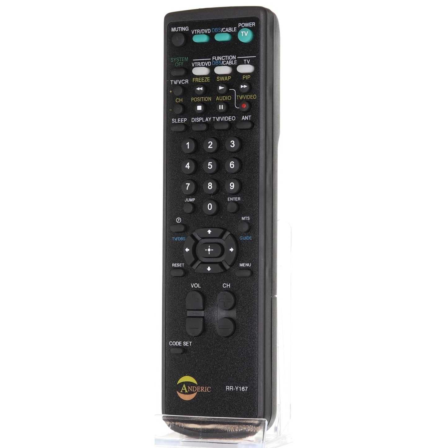 Anderic RRY167 Replacement TV Remote Control for Sony RM-Y167, RM-Y126, RM-Y138, and others