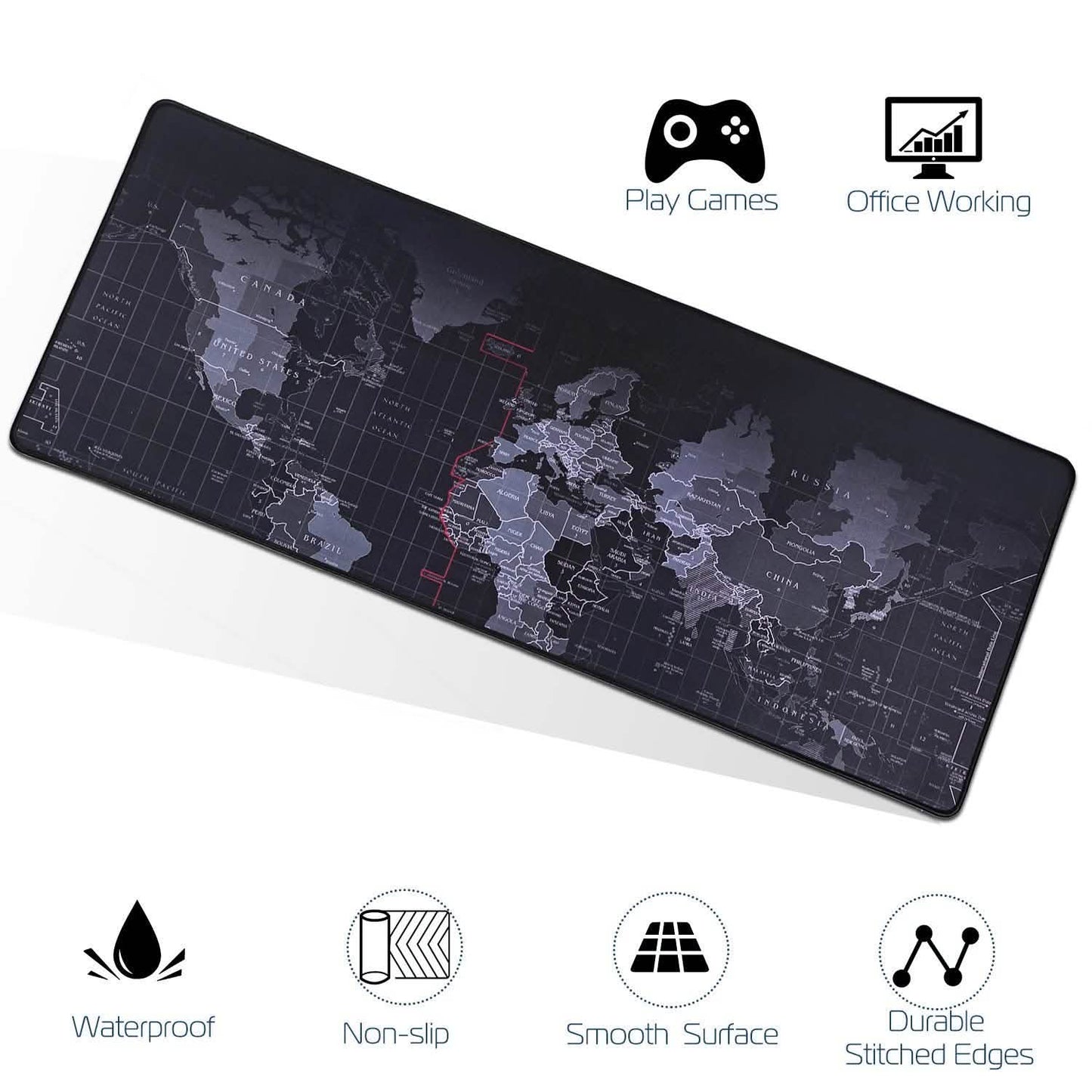 Rubber Base Large Gaming Mousepad