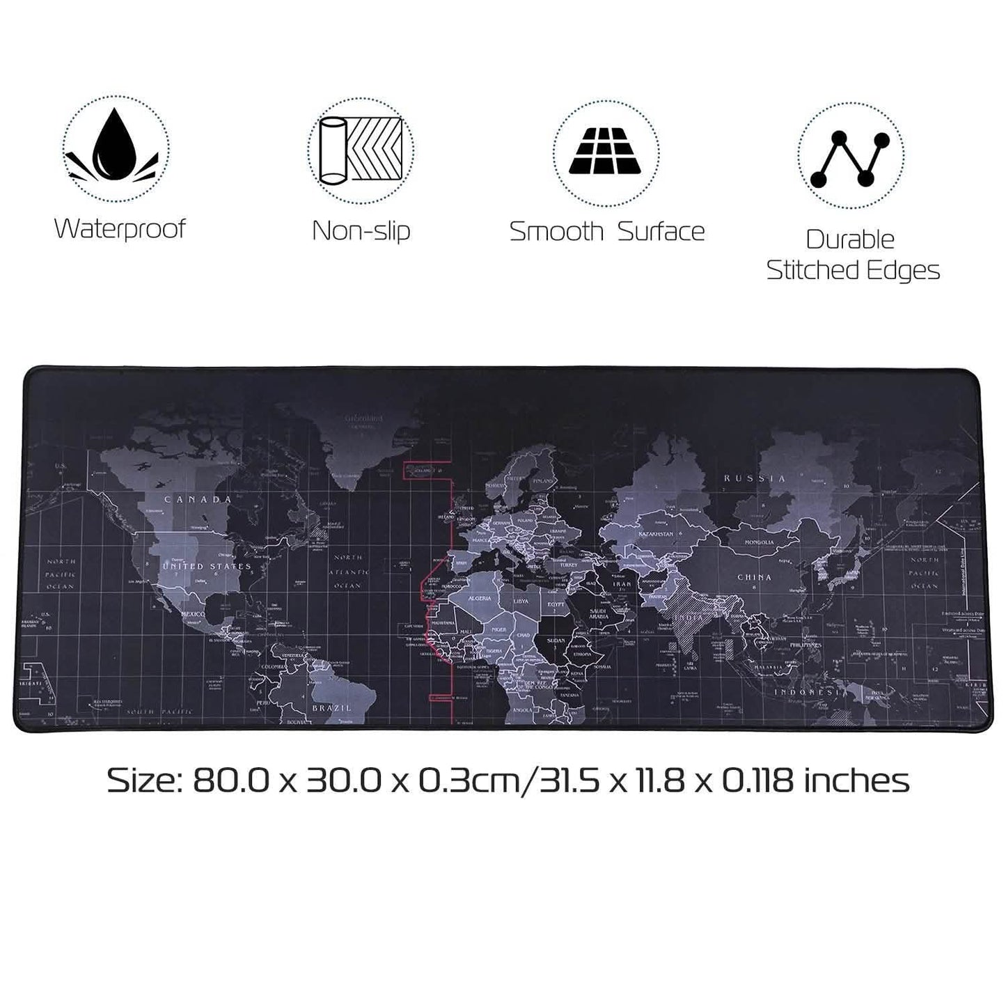 Rubber Base Large Gaming Mousepad