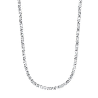 16 CTW Lab Grown Diamond Tennis Necklace – 14kt White Gold, 18’’