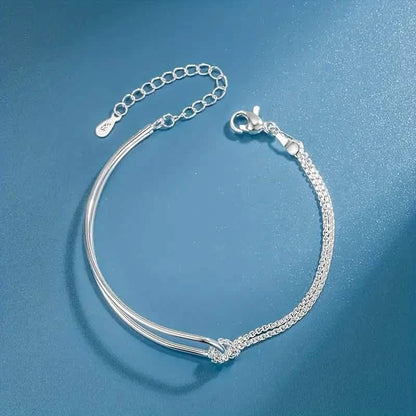 S925 Hypoallergenic Minimalist Geometric Collage Bracelet