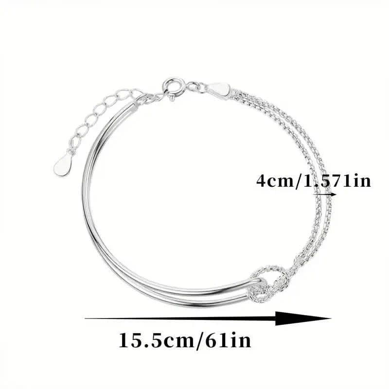 S925 Hypoallergenic Minimalist Geometric Collage Bracelet