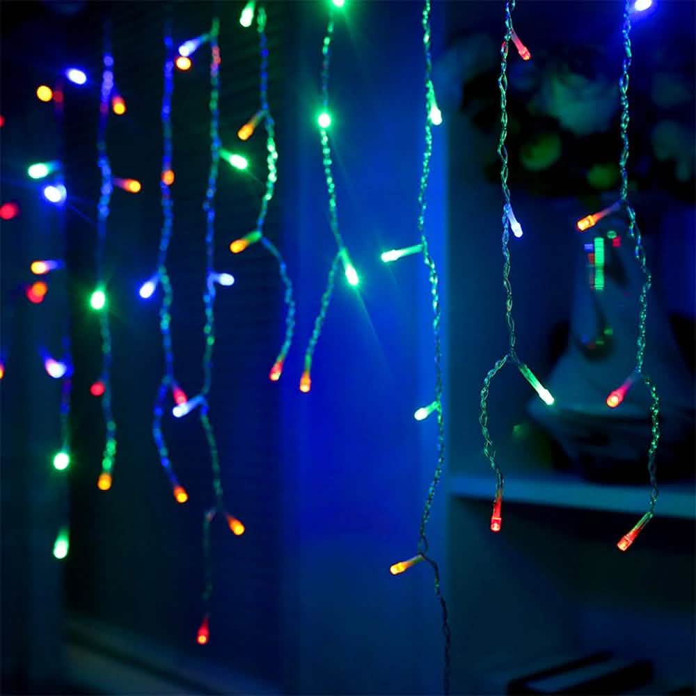 Safety Voltage Operated 300 LED Curtains Light