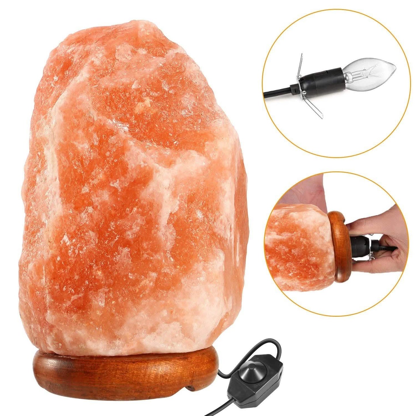 Salt Crystal Rock Lamp