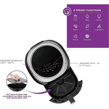 Salton Air Fryer XXL with Viewing Window - 8L