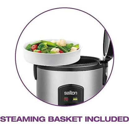 Salton Automatic Rice Cooker & Steamer - 8 Cup