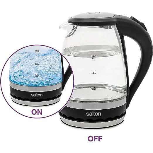 Salton Cordless Electric Glass Kettle