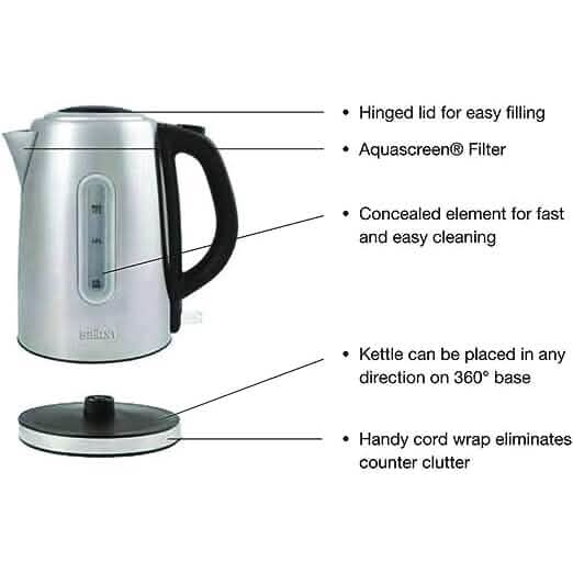 Salton Cordless Electric Stainless Steel Kettle