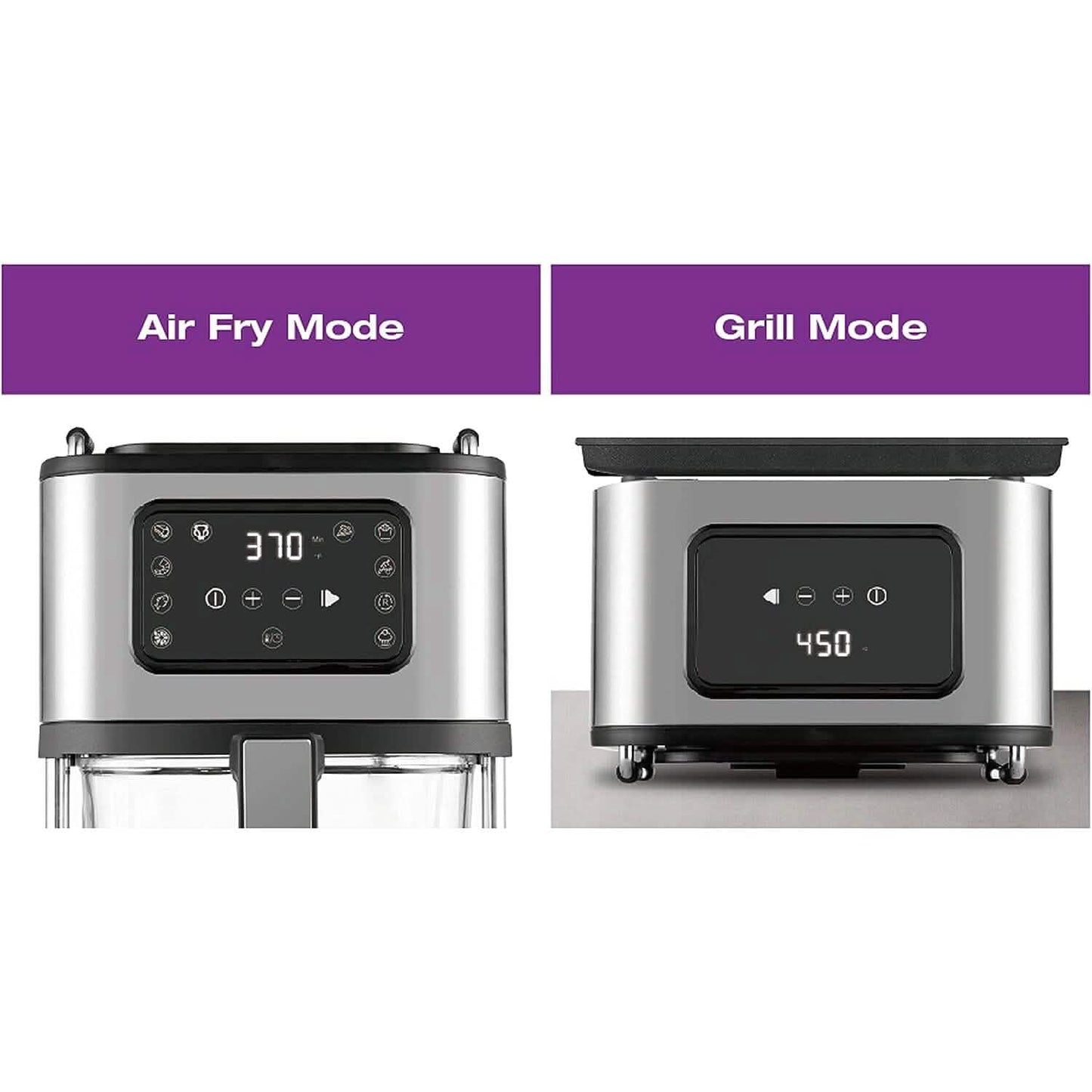 Salton Flip and Cook 3-in-1 Air Fryer, Grill & Dehydrator