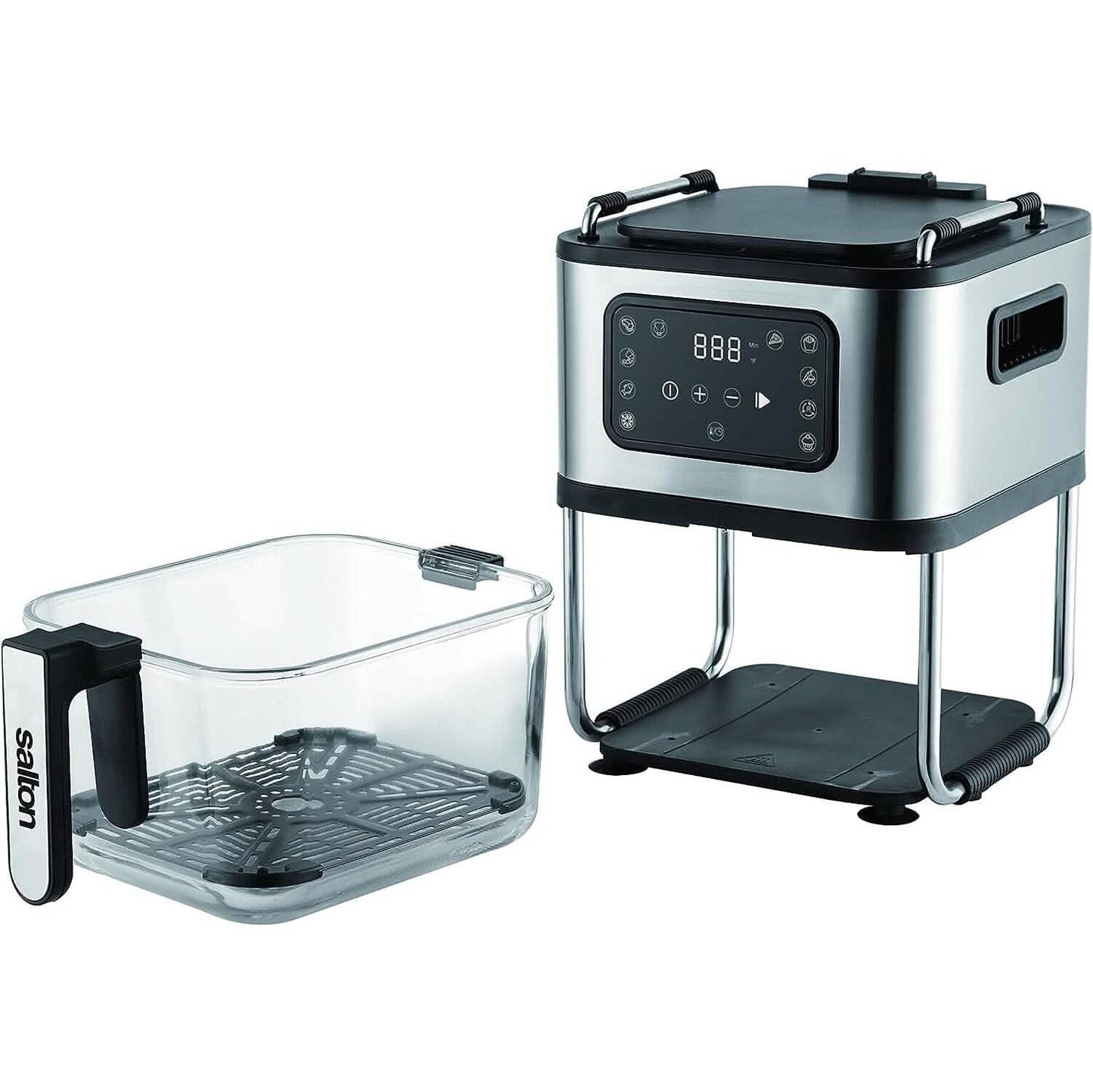 Salton Flip and Cook 3-in-1 Air Fryer, Grill & Dehydrator