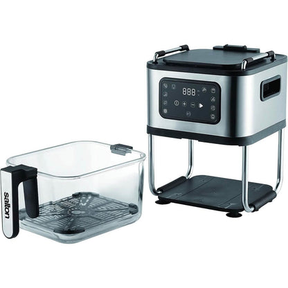 Salton Flip and Cook 3-in-1 Air Fryer, Grill & Dehydrator