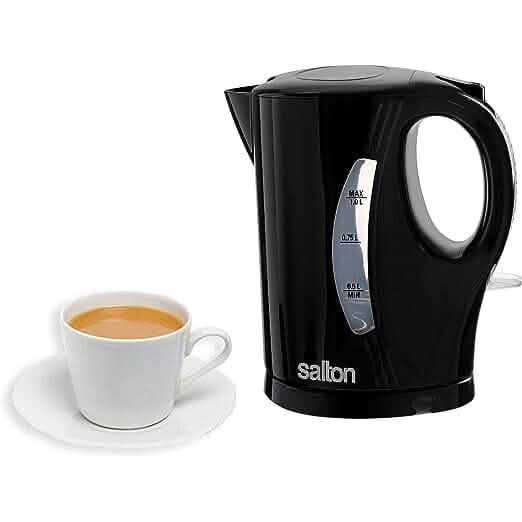 Salton Jug Kettle 1 .0 L/Qt - Black, Cordless
