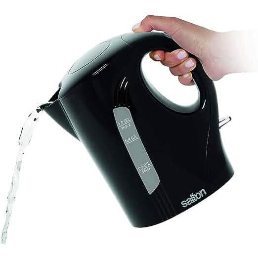 Salton Jug Kettle 1 .0 L/Qt - Black, Cordless