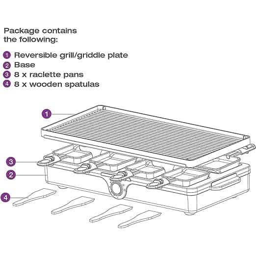 Salton Party Grill/Raclette – 8 person