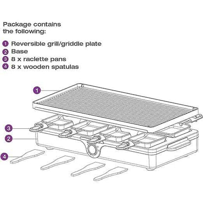 Salton Party Grill/Raclette – 8 person