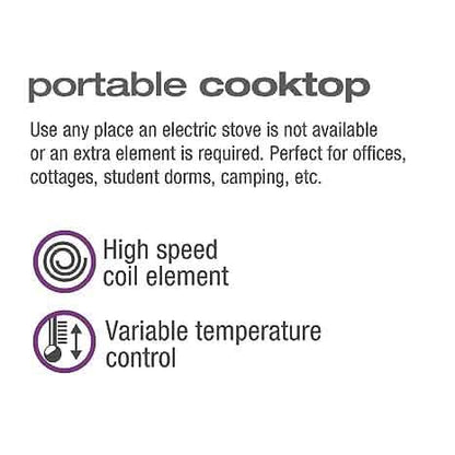 Salton Portable Electric Cooktop