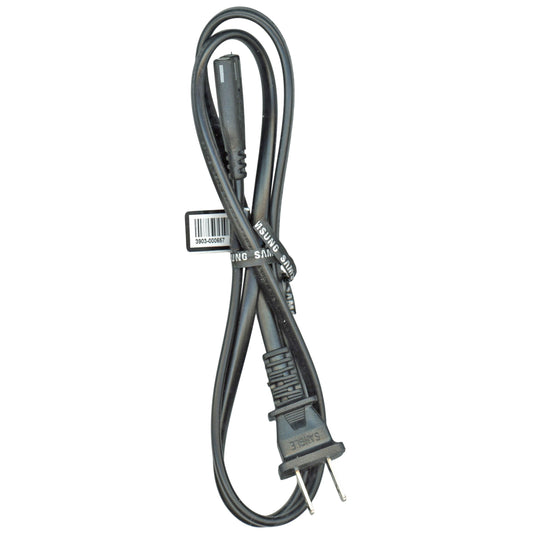 Samsung 3903000657 TV Power Cable | 3FT Straight 2-Prong to C7 Figure-8 Non-Polarized Cord - 3903000657