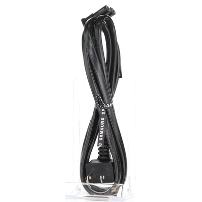 Samsung TV AC Power Cable | Right-Angle C7 Figure-8 Female to Right-Angle 2-Prong Male | Non-Polarized - 3903-000853