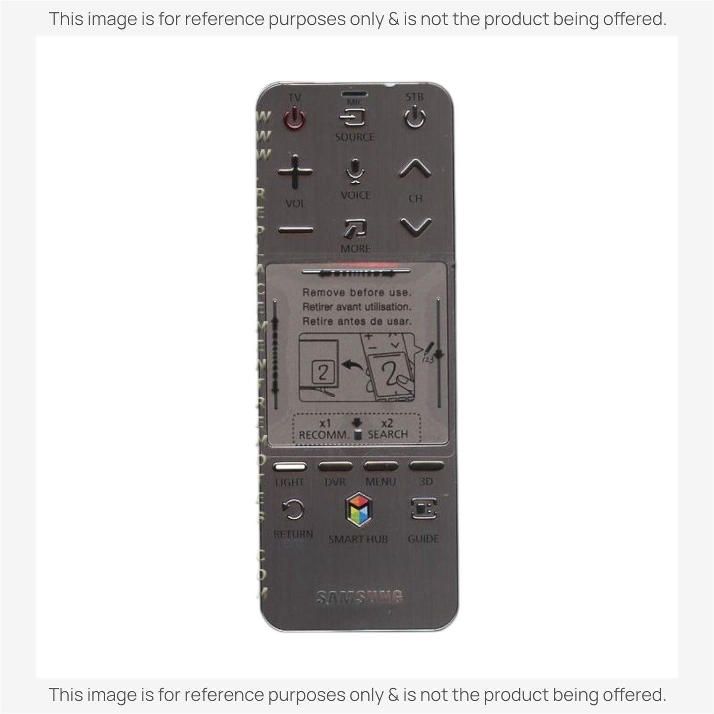 Substitute for Samsung AA59-00758B SMART TOUCH TV Remote Control - AA5900758B [SR7557, No Voice /Touch Pad]
