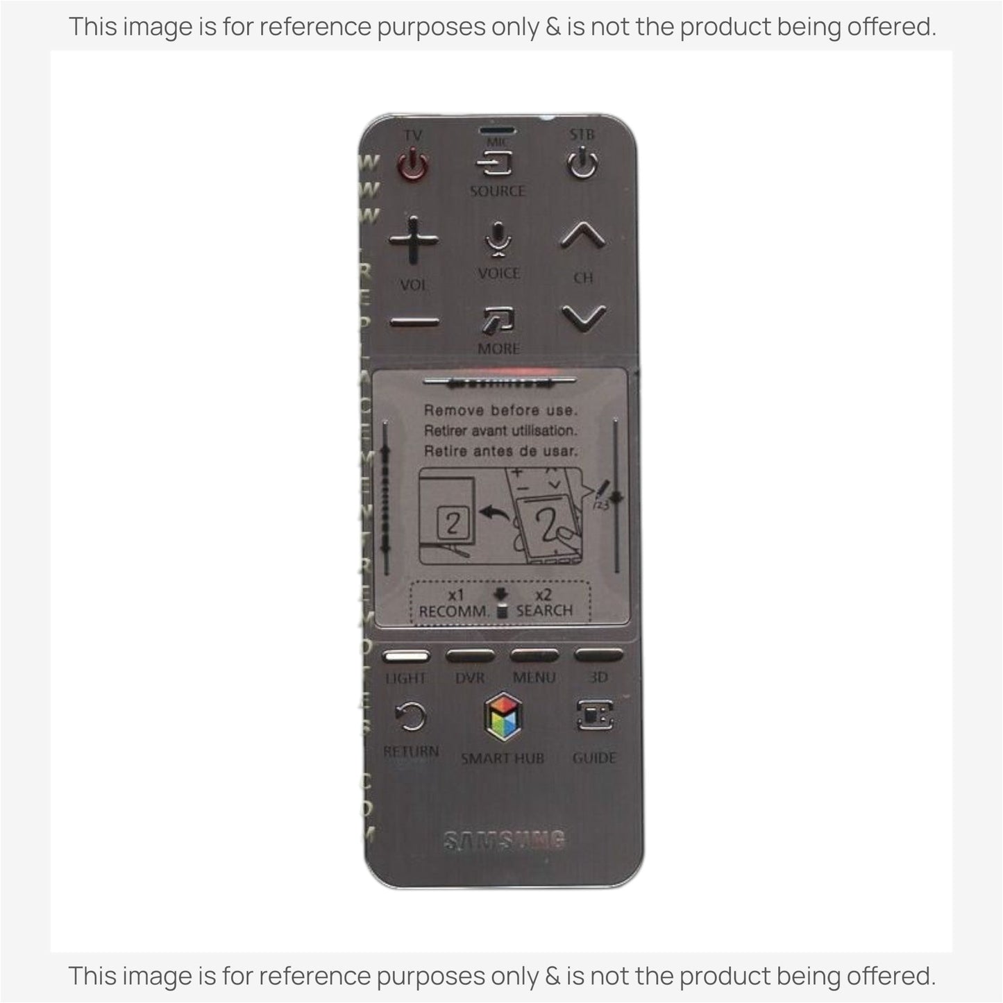 Substitute for Samsung AA59-00840A SMART TV Remote Control - AA5900840A [SR7557, No Voice / Touch Pad]