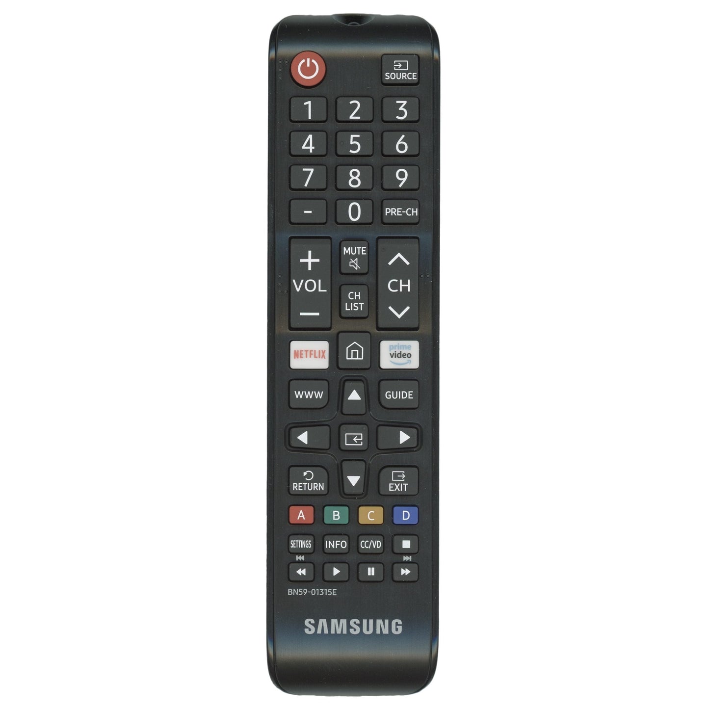 Samsung BN59-01315E Smart TV Remote Control | IR | NETFLIX | Prime Video | 2019 - BN5901315E