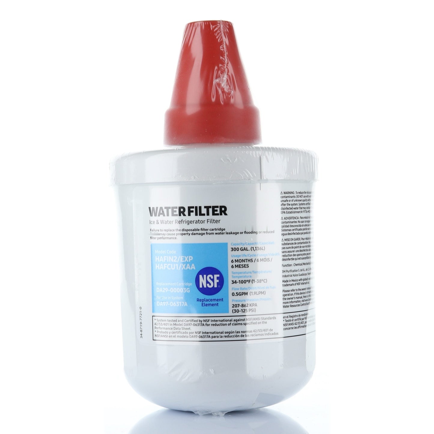 Samsung HAFCU1/XAA Refrigerator Water Filter DA29-00003G