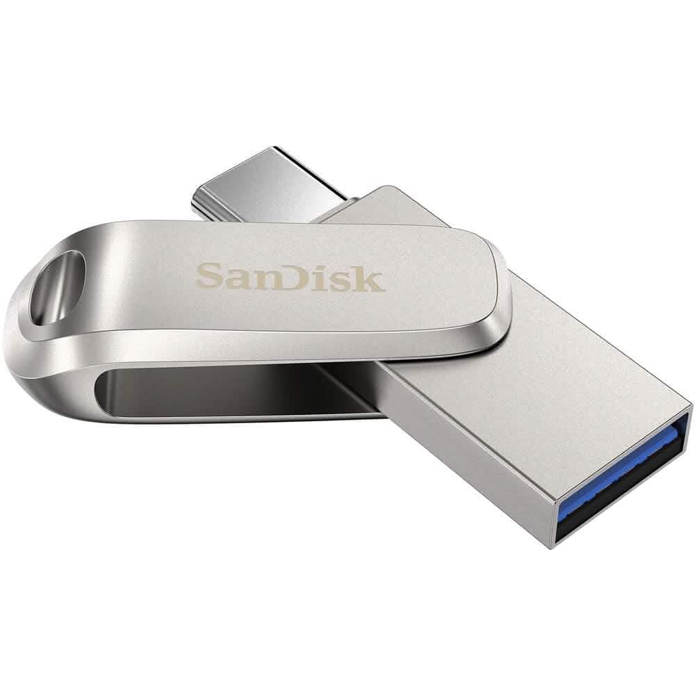 SanDisk 512GB Ultra Dual Drive Luxe USB 3.1 Flash Drive (USB Type-C / Type-A) (Refurbished)