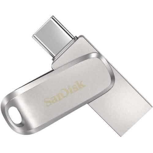 SanDisk 512GB Ultra Dual Drive Luxe USB 3.1 Flash Drive (USB Type-C / Type-A) (Refurbished)