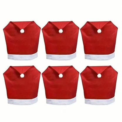 Santa Hats Dining Chair Covers Slipcover
