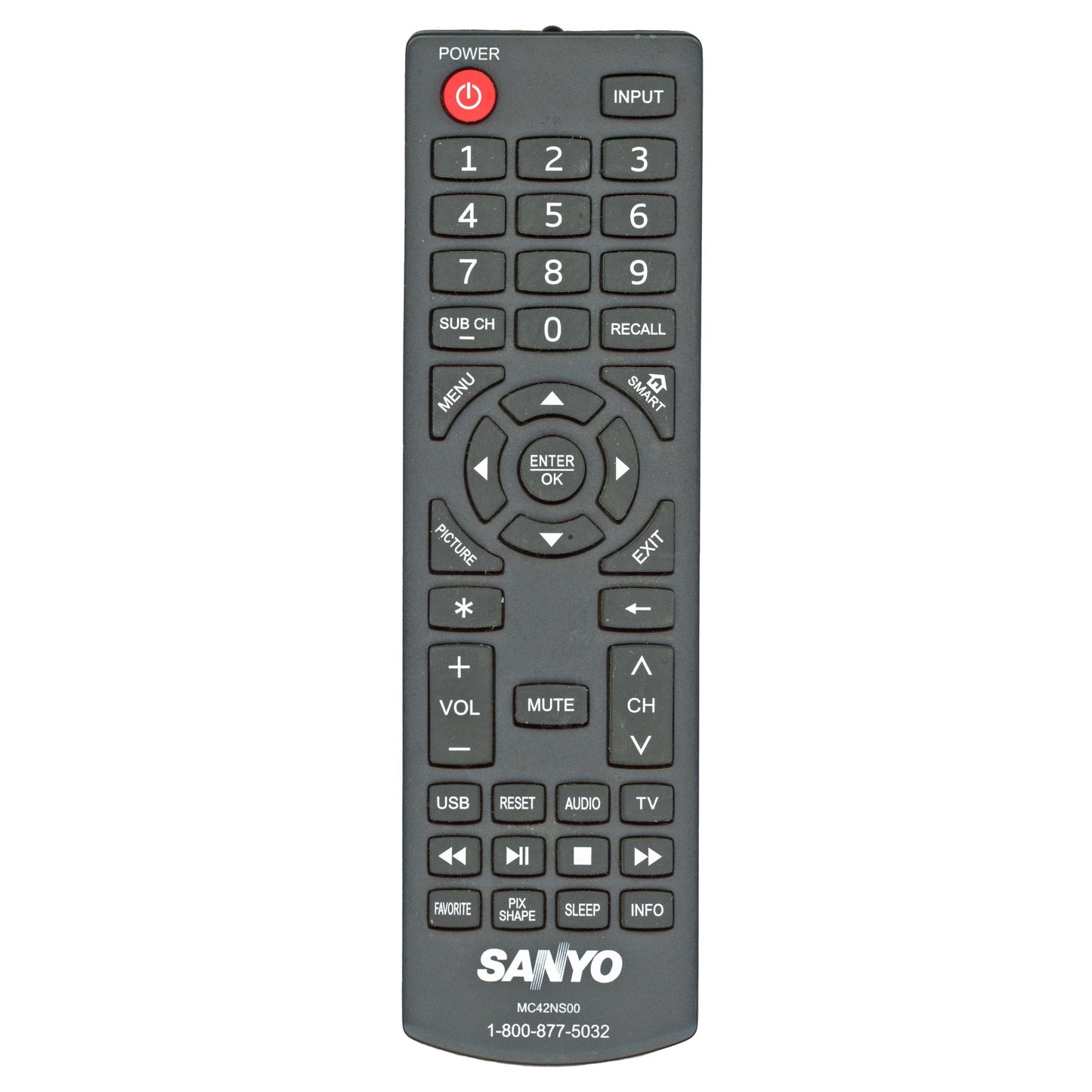 Sanyo MC42NS00 TV Remote Control