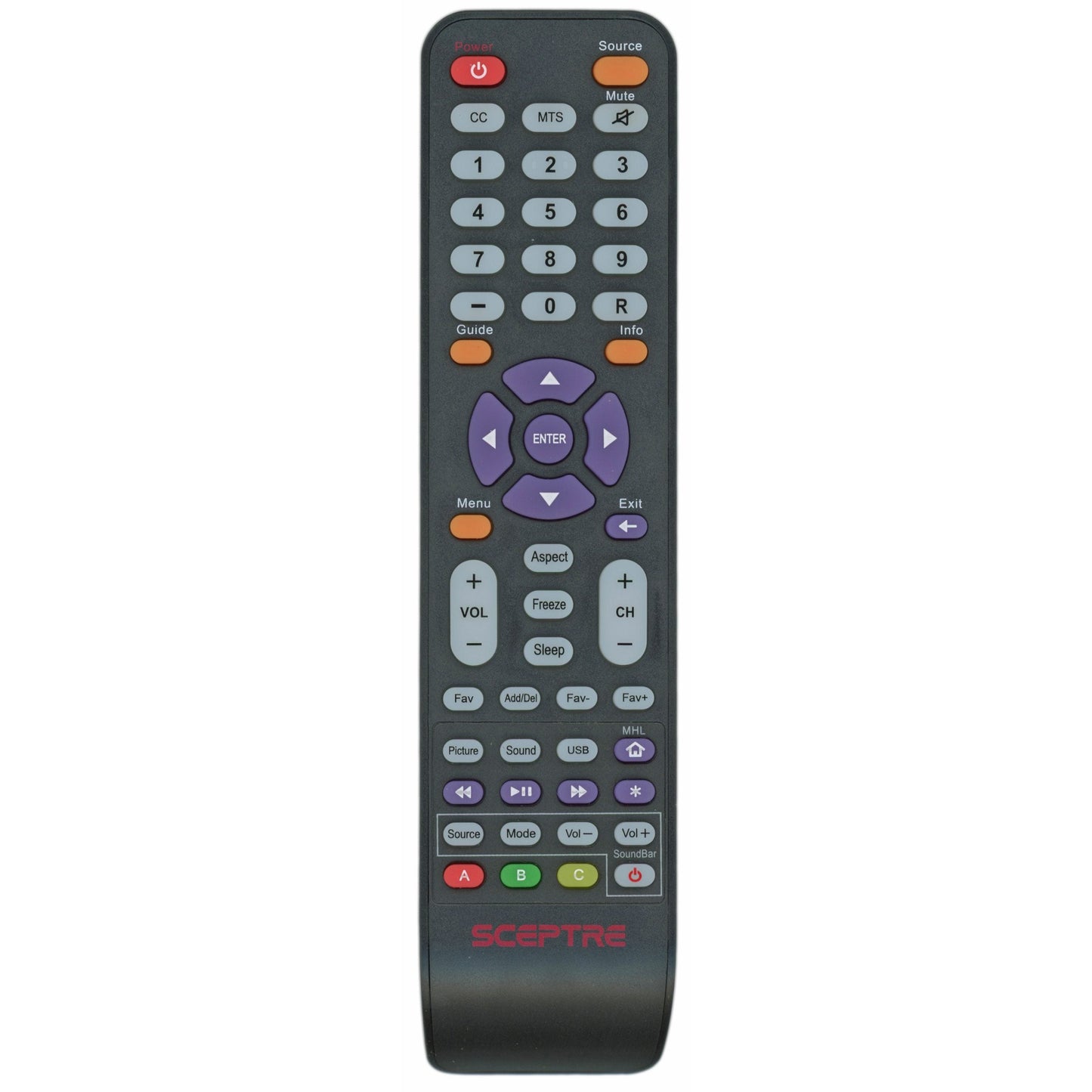 Sceptre 142021270009C OEM TV Remote Control | X405BV-FHDR |