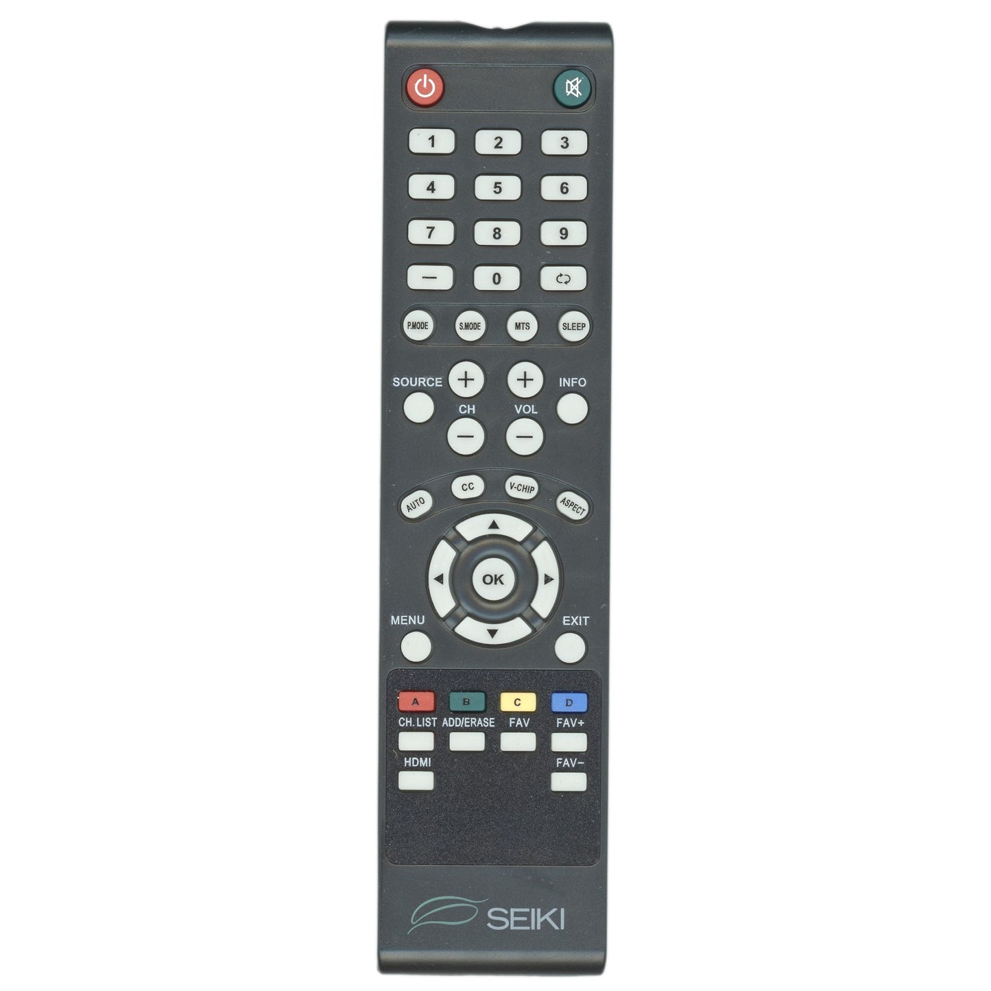 Seiki 84504503B01 Standard TV Remote Control | IR - 84504503B01