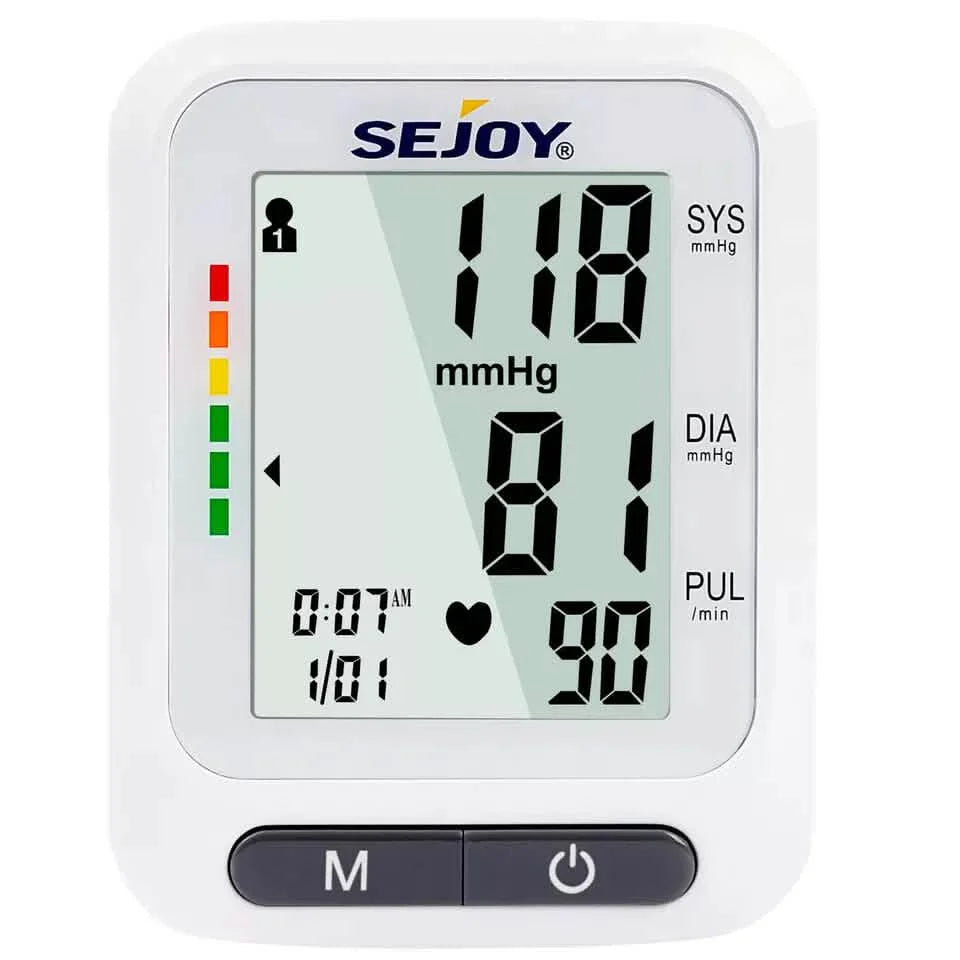 SEJOY Wrist Blood Pressure Monitor Automatic Digital Cuff Heart Rate BP Machine