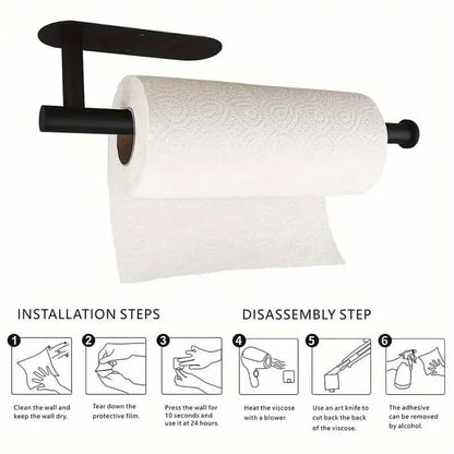 Self-Adhesive Under Cabinet Paper Towel Holder