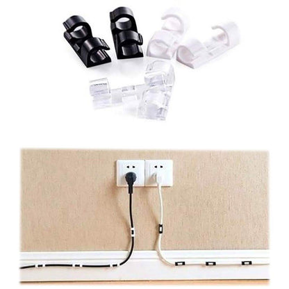 Self-Adhesive Wire Organizer Line Cable Plastic Clips