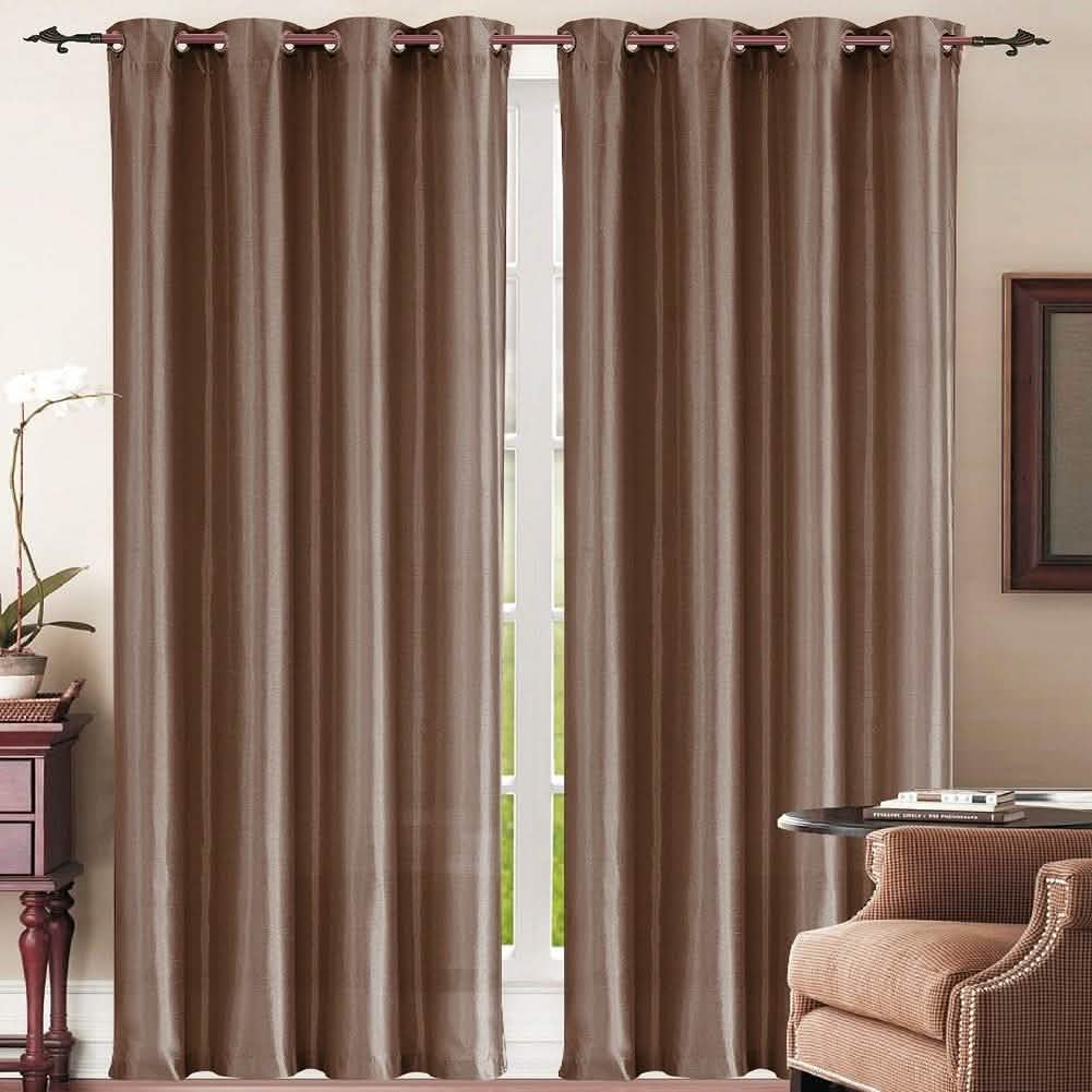 Set of 2: Grommet Curtain Panels - Assorted Colors