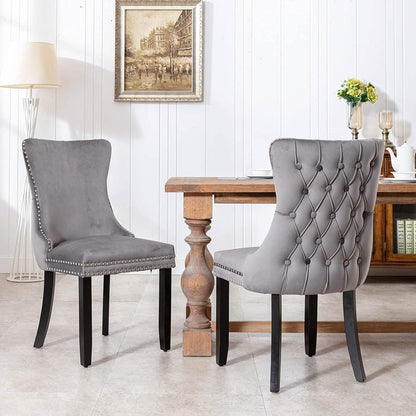 Set of 2: Upholstered Dining Chairs
