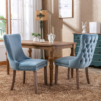 Set of 2: Upholstered Dining Chairs