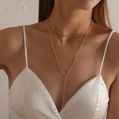 Sexy Tribal Style Iron Chain with Dangling Tassel Pendant