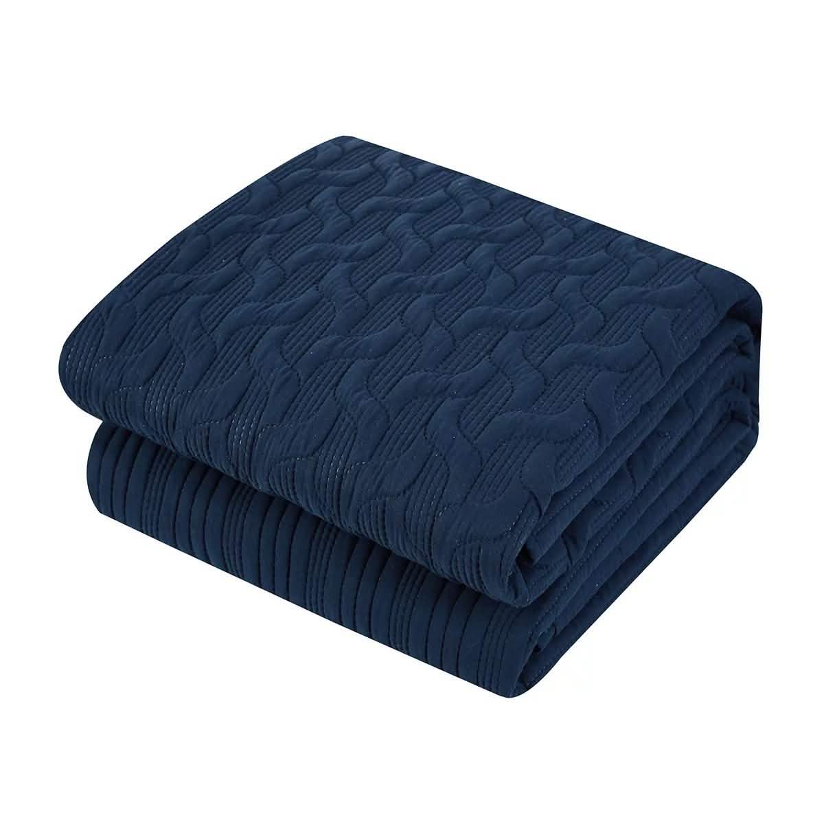 Shaly Quilt Cover Set Interlaced Vine Pattern Quilted Bed
