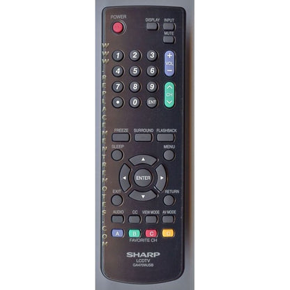 Sharp GA470WJSB TV Remote Control