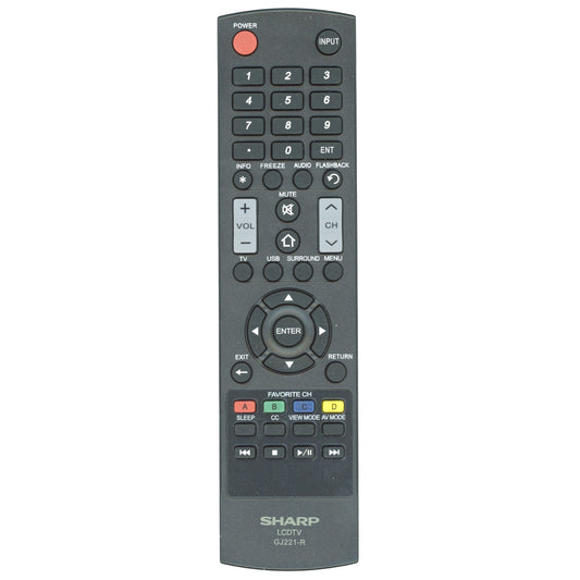 Sharp GJ221R TV Remote Control